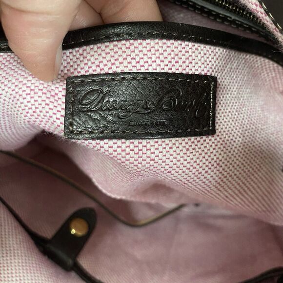 Dooney and Bourke Portofino Grommet Shopper Brown Clean SEE Gold Hardware - Picture 16 of 16